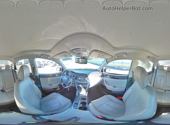 5NPE34AF2GH331361 2016 HYUNDAI SONATA Синий Панорамный вид салона 360°