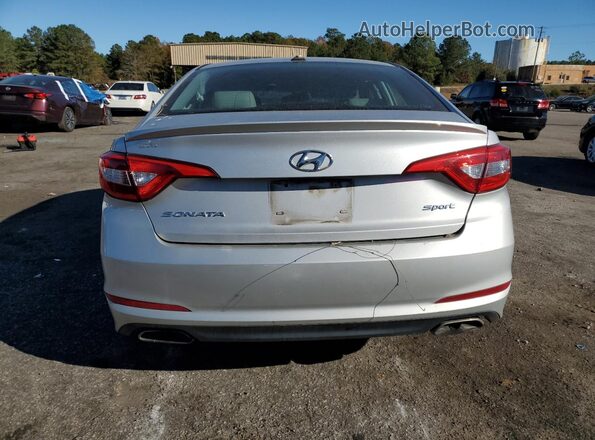 5NPE34AF2GH356115 2016 HYUNDAI SONATA Silver Вид ззаду