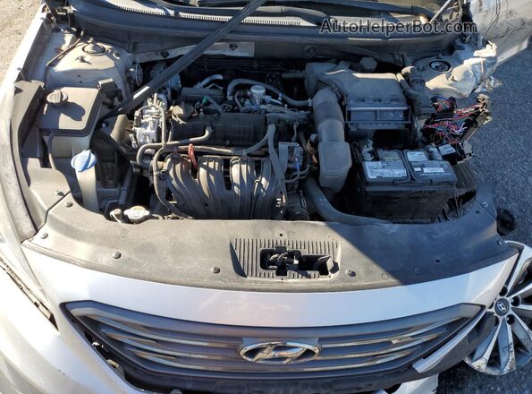 5NPE34AF2GH356115 2016 HYUNDAI SONATA Silver Вид задньої частини салону
