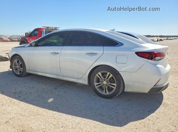 5NPE34AF2JH596983 2018 HYUNDAI SONATA Белый Задняя левая четверть