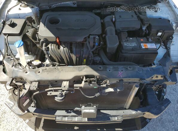 5NPE34AF2JH596983 2018 HYUNDAI SONATA Белый Вид задней части салона
