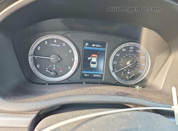 5NPE34AF2KH782699 2019 HYUNDAI SONATA Белый Вид щитка приборов