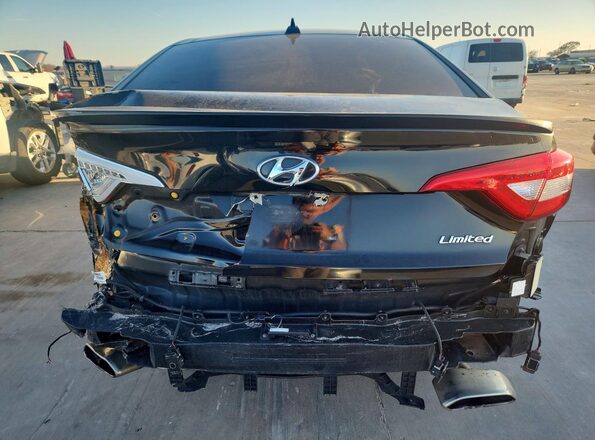 5NPE34AF3GH285667 2016 HYUNDAI SONATA Черный Вид сзади