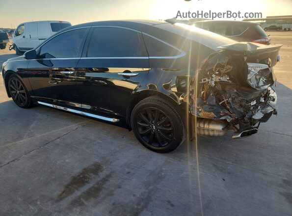 5NPE34AF3GH285667 2016 HYUNDAI SONATA Черный Задняя левая четверть