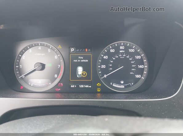 5NPE34AF3GH348976 2016 HYUNDAI SONATA Gray Вид задніх сидінь
