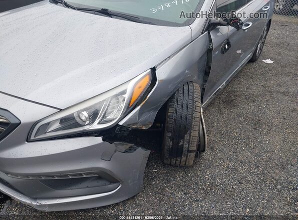 5NPE34AF3GH348976 2016 HYUNDAI SONATA Gray Вид спереду
