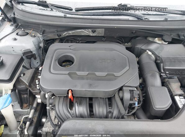 5NPE34AF3GH348976 2016 HYUNDAI SONATA Gray Вид ззаду