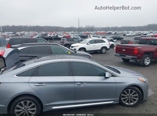 5NPE34AF3GH348976 2016 HYUNDAI SONATA Gray Вид задньої частини салону