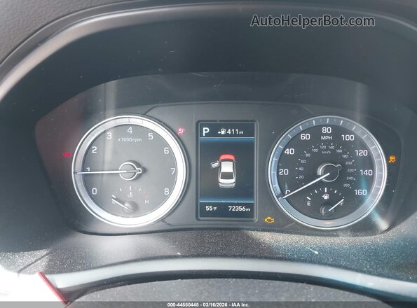 5NPE34AF3JH626217 2018 HYUNDAI SONATA Серый Вид задних сидений