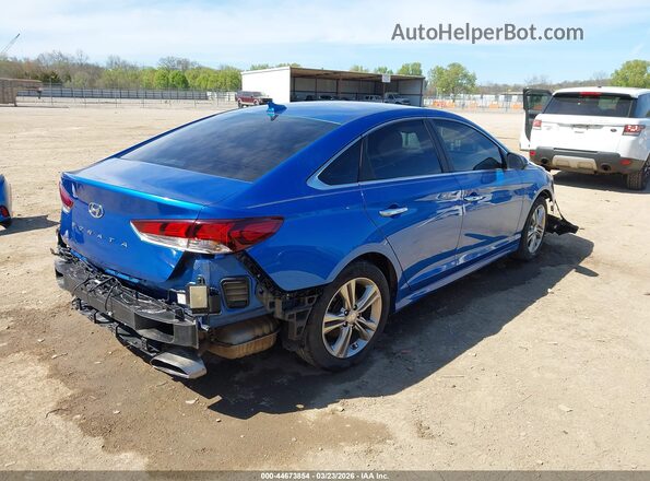 5NPE34AF3KH778080 2019 HYUNDAI SONATA Синий Задняя правая четверть