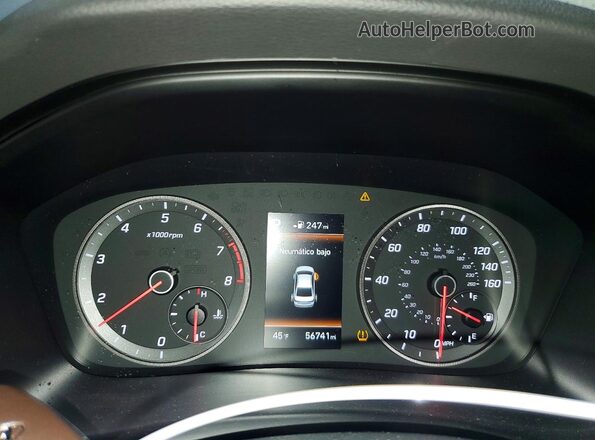 5NPE34AF3KH779049 2019 HYUNDAI SONATA Серебряный Вид щитка приборов