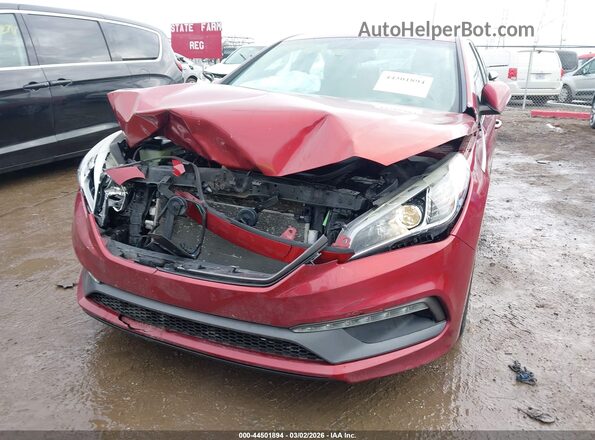 5NPE34AF4GH287573 2016 HYUNDAI SONATA Красный Вид спереди