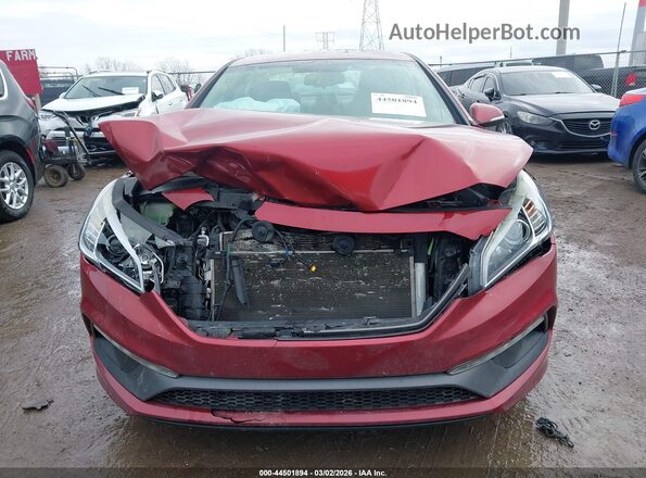 5NPE34AF4GH287573 2016 HYUNDAI SONATA Красный Вид щитка приборов