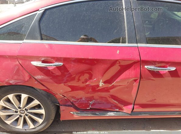 5NPE34AF4HH567396 2017 HYUNDAI SONATA Red Vista frontal