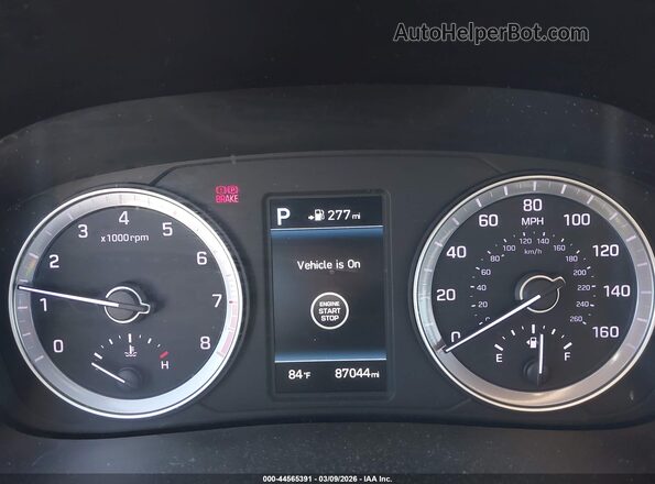 5NPE34AF4KH748036 2019 HYUNDAI SONATA Gray Հետևի նստատեղերի տեսք