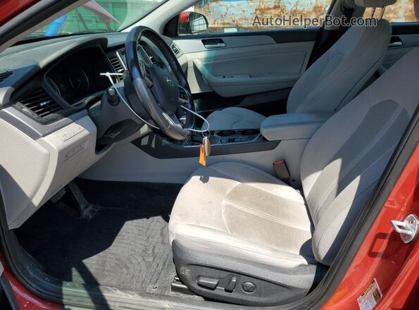 5NPE34AF4KH813600 2019 HYUNDAI SONATA Red Vista interior delantera