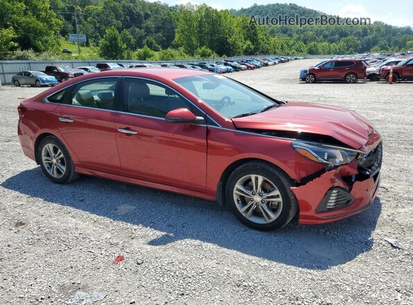 5NPE34AF4KH813600 2019 HYUNDAI SONATA Red Delantero derecho