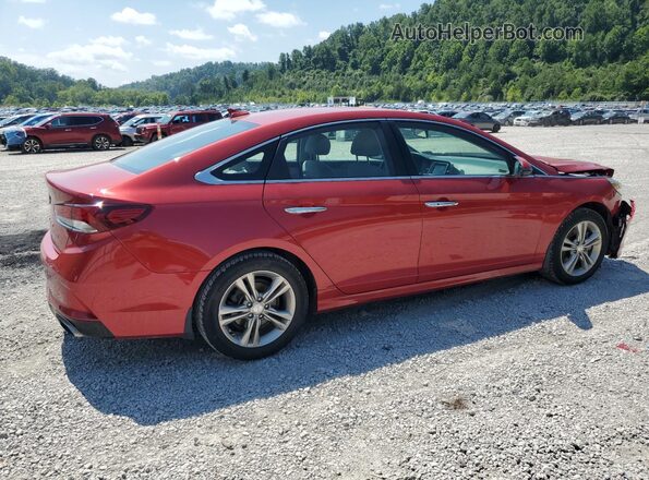 5NPE34AF4KH813600 2019 HYUNDAI SONATA Red Trasero derecho