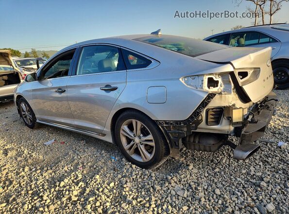5NPE34AF5JH708935 2018 HYUNDAI SONATA Silver Rear left