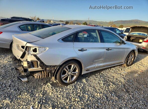 5NPE34AF5JH708935 2018 HYUNDAI SONATA Silver Rear right