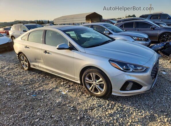 5NPE34AF5JH708935 2018 HYUNDAI SONATA Silver Front right