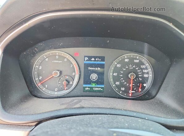 5NPE34AF5JH708935 2018 HYUNDAI SONATA Silver Instrument cluster view