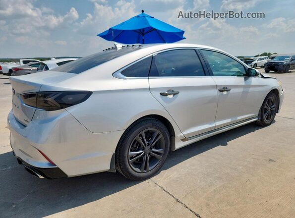 5NPE34AF5KH768862 2019 HYUNDAI SONATA Silver Rear right