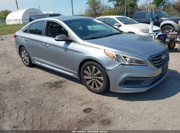 5NPE34AF6HH459197 2017 HYUNDAI SONATA Серебряный Передняя правая четверть