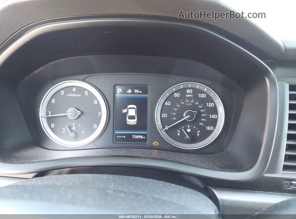 5NPE34AF6JH644596 2018 HYUNDAI SONATA Красный Вид задних сидений