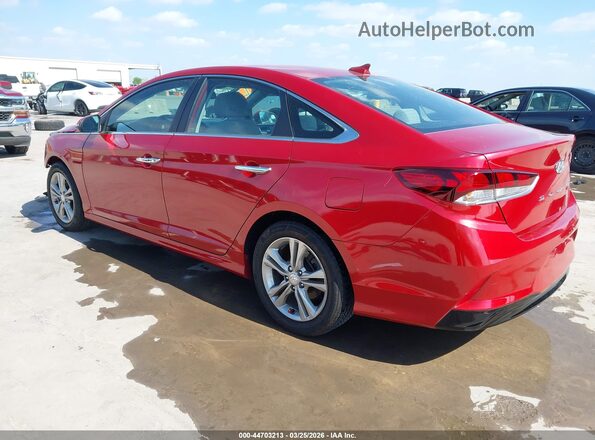 5NPE34AF6JH644596 2018 HYUNDAI SONATA Красный Задняя левая четверть