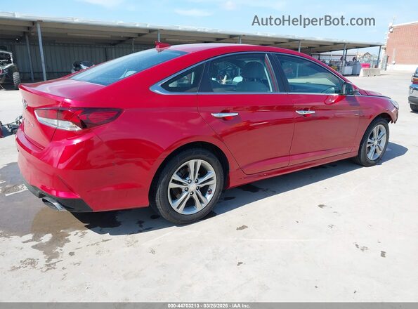5NPE34AF6JH644596 2018 HYUNDAI SONATA Красный Задняя правая четверть
