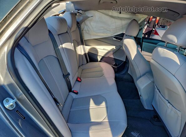 5NPE34AF6JH654478 2018 HYUNDAI SONATA Gray Vista de los asientos traseros