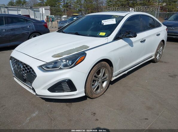 5NPE34AF6JH710323 2018 HYUNDAI SONATA White Przód lewy