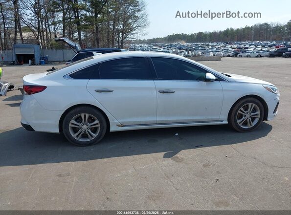 5NPE34AF6JH710323 2018 HYUNDAI SONATA White Widok wnętrza z tyłu