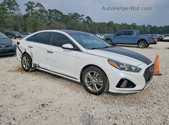 5NPE34AF7KH741291 2019 HYUNDAI SONATA White Front right