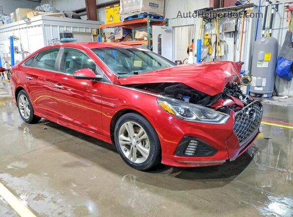5NPE34AF7KH762335 2019 HYUNDAI SONATA Red Przód prawy