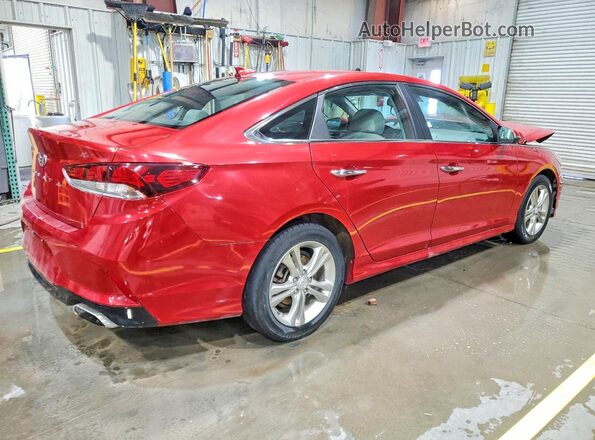 5NPE34AF7KH762335 2019 HYUNDAI SONATA Red Tył prawy