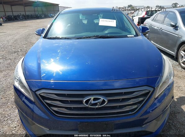 5NPE34AF8GH414129 2016 HYUNDAI SONATA Синий Вид щитка приборов