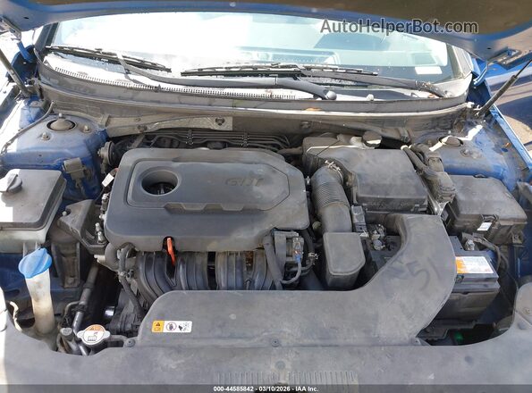 5NPE34AF8GH414129 2016 HYUNDAI SONATA Синий Вид сзади