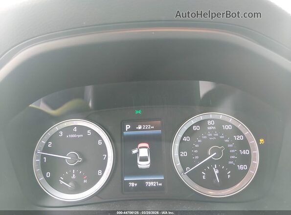 5NPE34AF8KH773084 2019 HYUNDAI SONATA Синий Вид задних сидений
