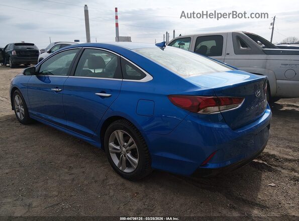 5NPE34AF8KH773084 2019 HYUNDAI SONATA Синий Задняя левая четверть