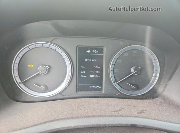5NPE34AFXJH621919 2018 HYUNDAI SONATA Белый Вид щитка приборов