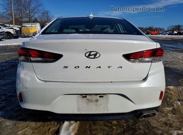 5NPE34AFXJH635125 2018 HYUNDAI SONATA White Вид ззаду