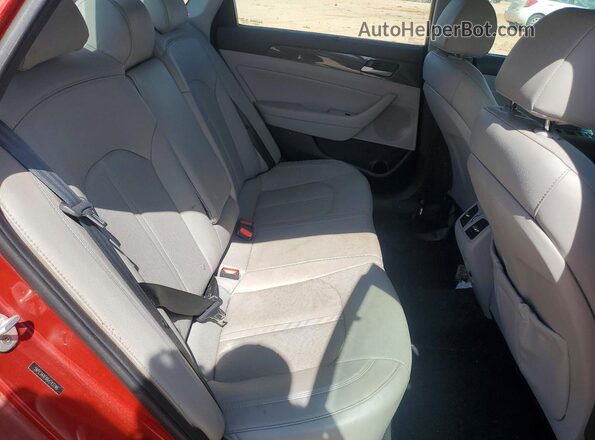 5NPE34AFXKH743746 2019 HYUNDAI SONATA Красный Вид задних сидений