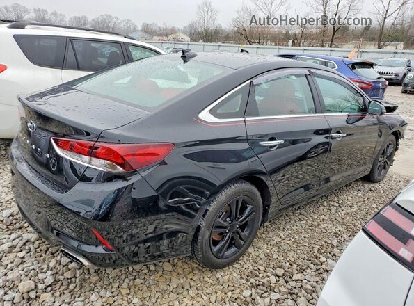 5NPE34AFXKH761552 2019 HYUNDAI SONATA Black Tył prawy