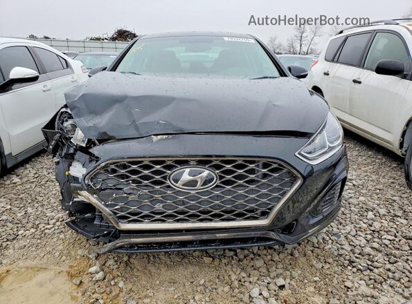 5NPE34AFXKH761552 2019 HYUNDAI SONATA Black Widok z przodu