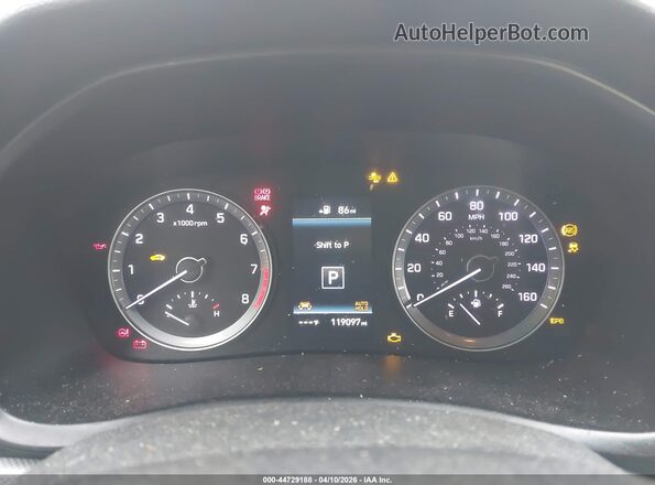 5NPE34AFXKH784264 2019 HYUNDAI SONATA Gray Widok tylnych siedzeń