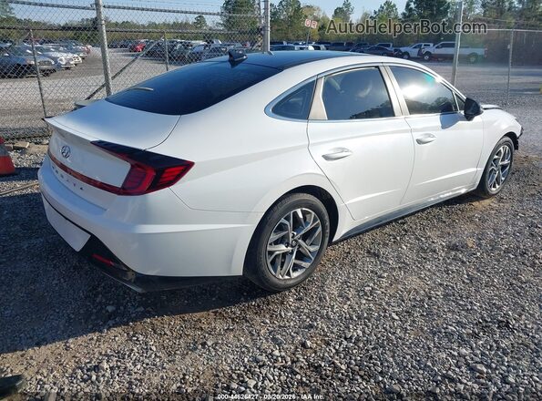 5NPEF4JA1MH078377 2021 HYUNDAI SONATA White Задня права чверть