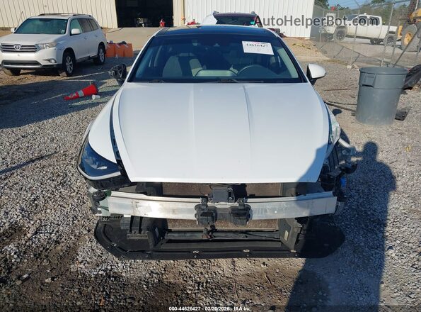 5NPEF4JA1MH078377 2021 HYUNDAI SONATA White Вид задньої частини салону