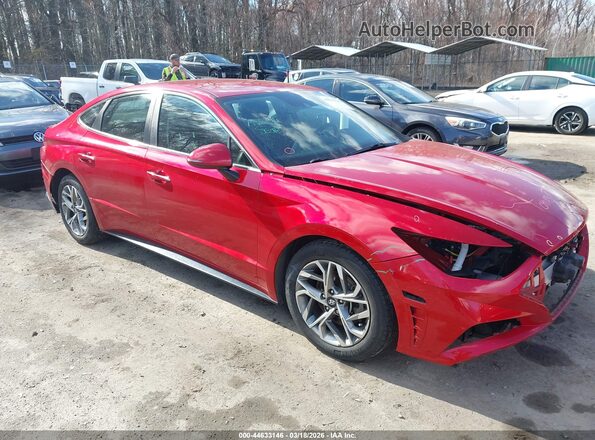 5NPEF4JA2LH005503 2020 HYUNDAI SONATA Red Delantero derecho